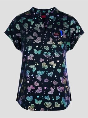 Betsey Johnson Scrub Top -Ari